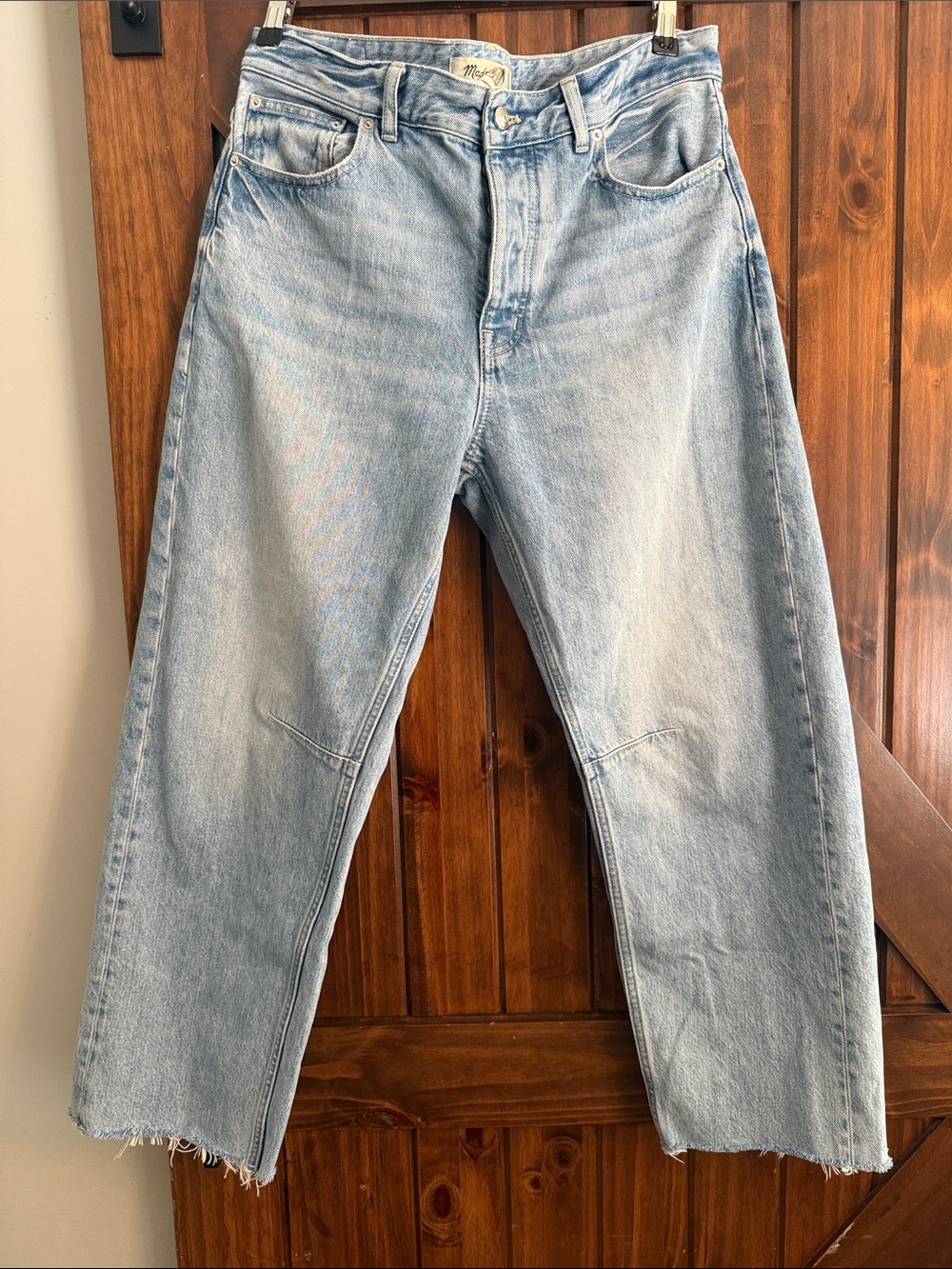 Madewell the darted barrel leg jeans size 28